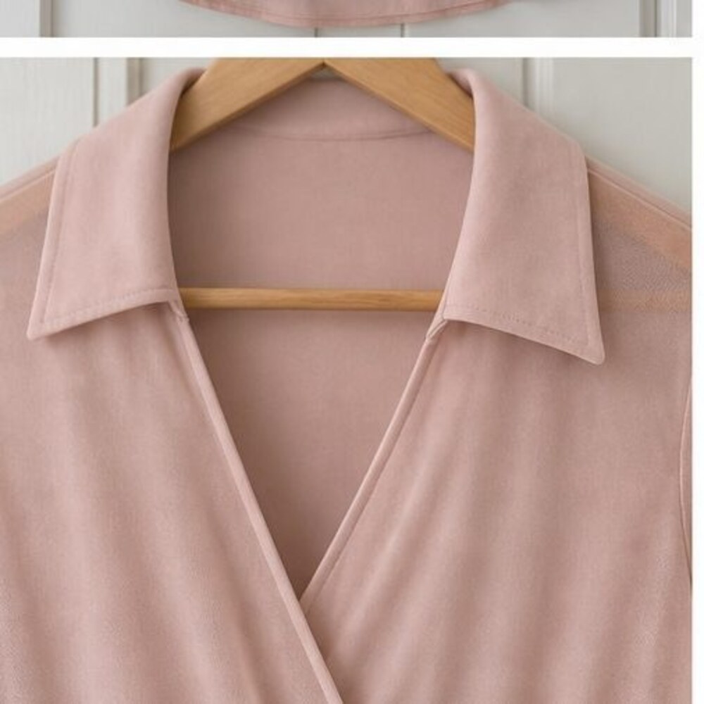 Blush Ruffle Blouse - Picture 4 of 6